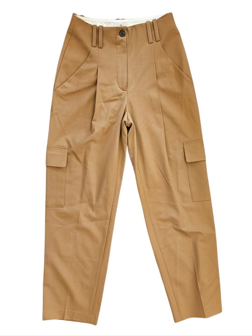 Babaton Rojo Cargo Pant In Camel Size 4 - Picture 2 of 6
